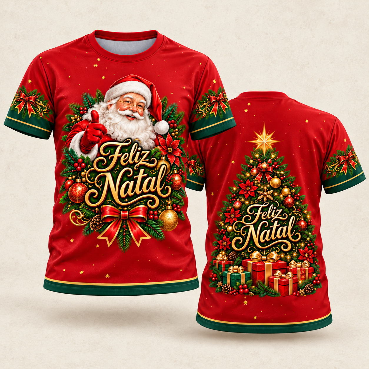 Vetor Camisa Feliz Natal 2 | Arte Editável Coreldraw