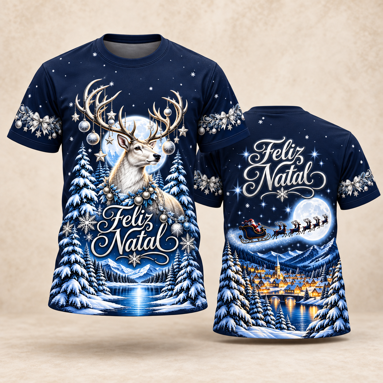 Vetor Camisa Feliz Natal 3 | Arte Editável Coreldraw