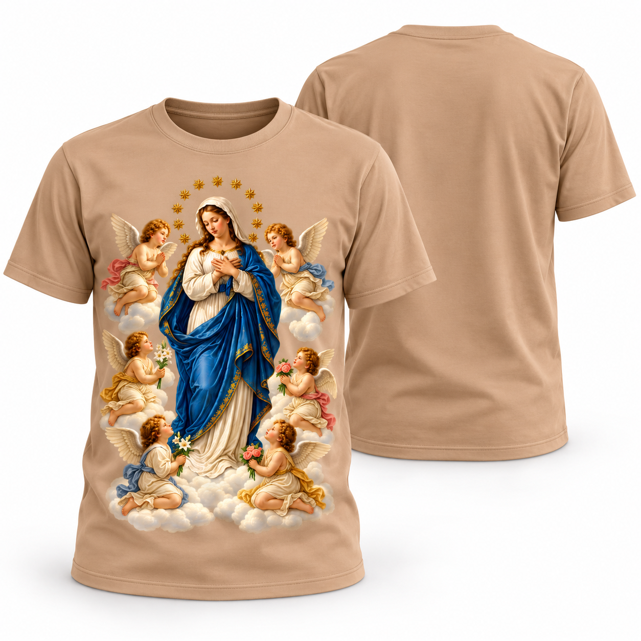 Vetor Camisa Imaculada Conceição Católica | Arte Editável Coreldraw