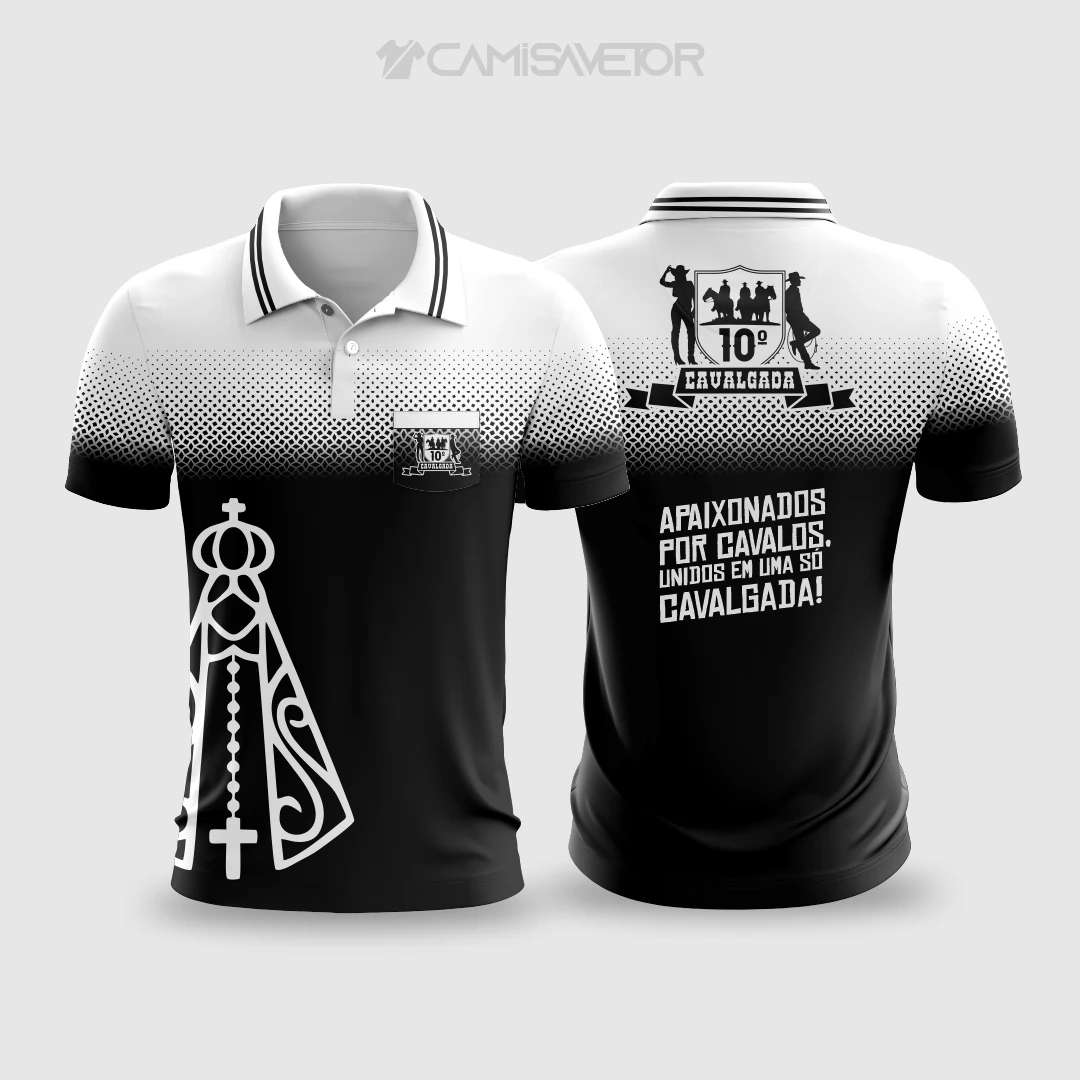 VETOR PREMIUM EDITÁVEL: ARTE PARA CAMISA DA 10ª CAVALGADA