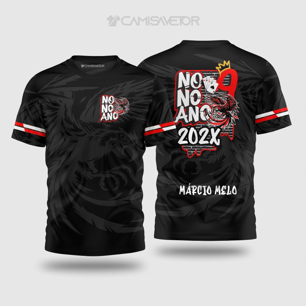 VETOR PREMIUM EDITÁVEL NONO ANO ARARA RED - DESIGN EXCLUSIVO PARA ESTAMPARIA ESCOLAR