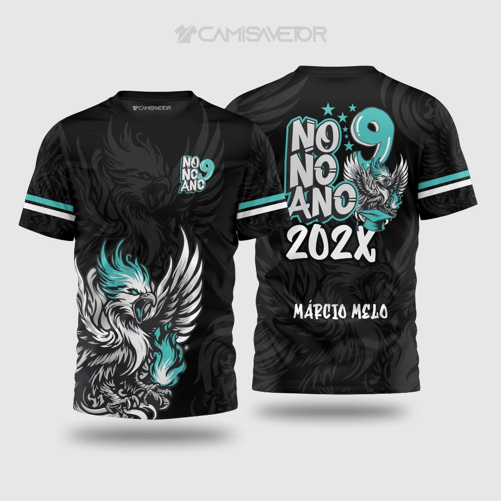 VETOR PREMIUM 9º ANO FÊNIX | DESIGN EDITÁVEL PARA ESTAMPARIA