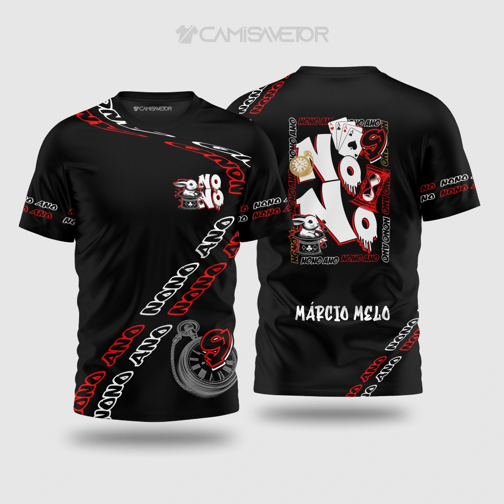 VETOR PREMIUM NONO ANO COELHO TEMPO | ESTAMPA ESCOLAR EDITÁVEL PARA CAMISETAS