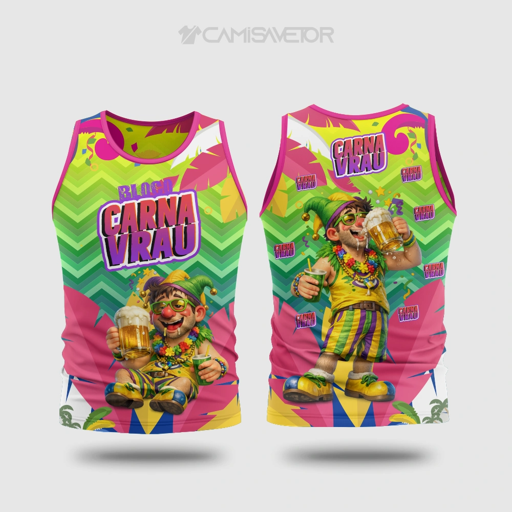 VETOR PREMIUM BLOCO CARNAVRAL 5 EDITÁVEL - ARTE PARA ESTAMPARIA DE CARNAVAL