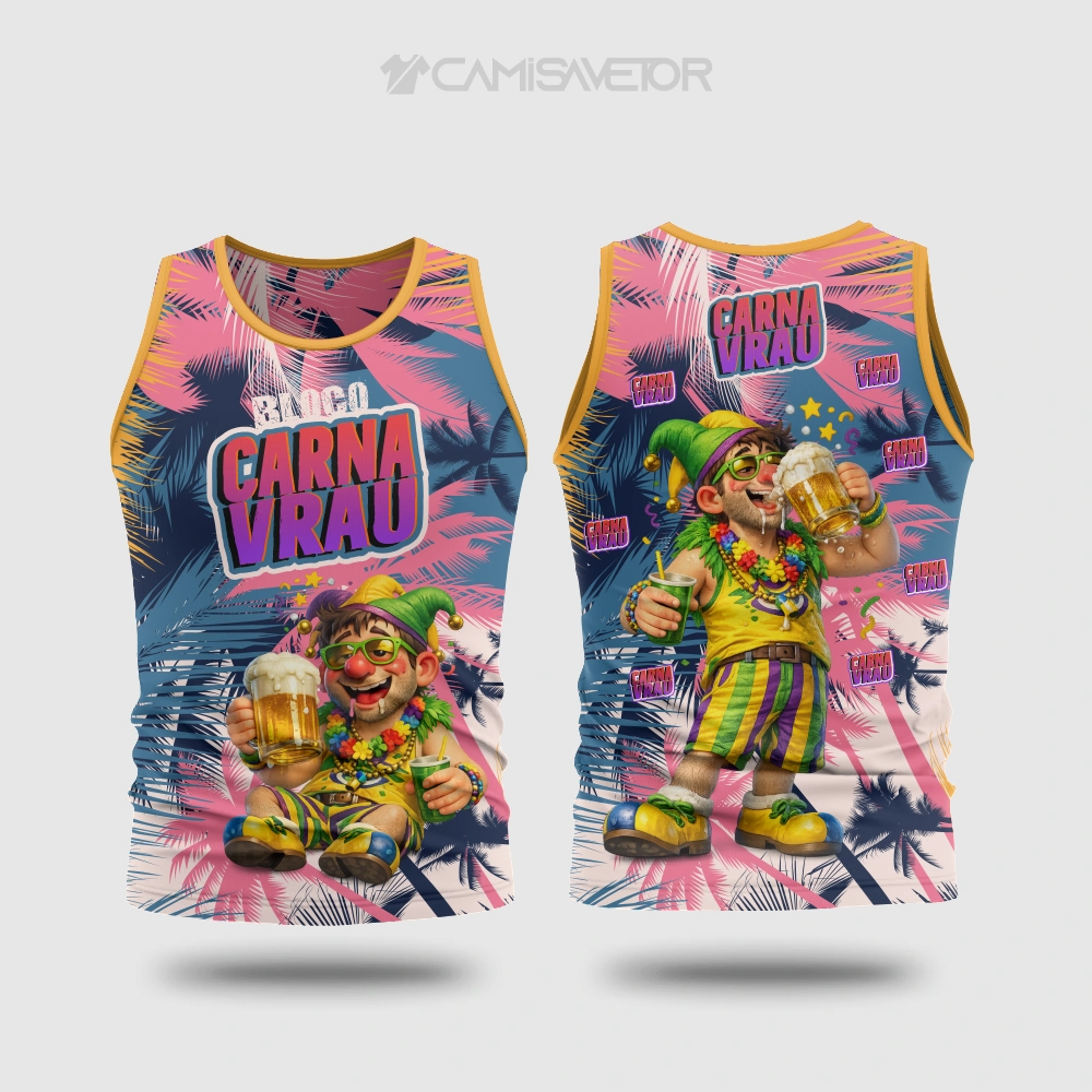 VETOR PREMIUM BLOCO CARNAVALESCO 8 | ARTE EDITÁVEL PARA ESTAMPARIA