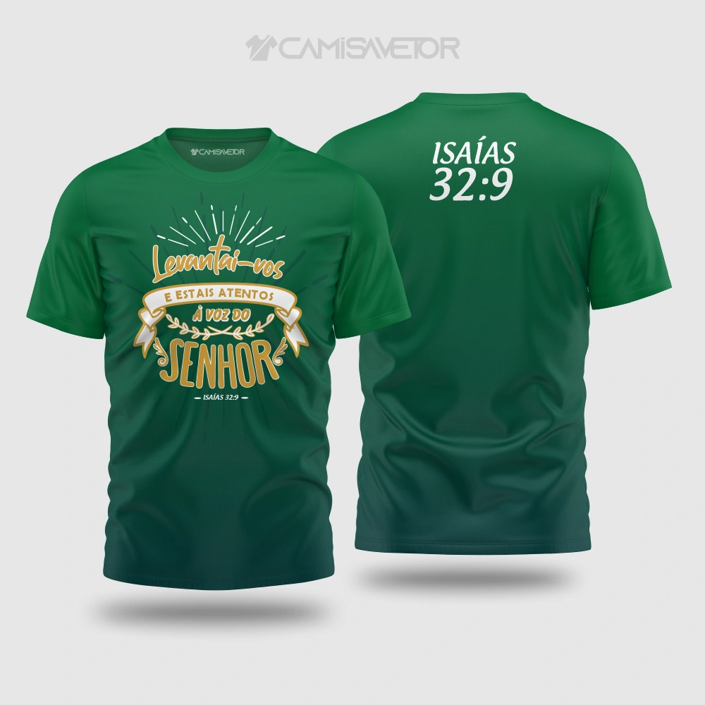 VETOR CRISTÃ ISAÍAS 32-9 PARA CAMISA | ESTAMPA PREMIUM EDITÁVEL
