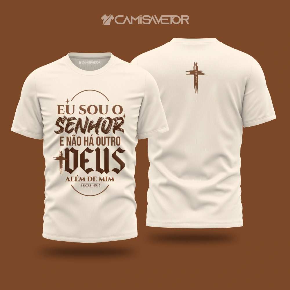 ESTAMPA CAMISETA CRISTÃ ISAÍAS 45-5 VETOR PREMIUM EDITÁVEL