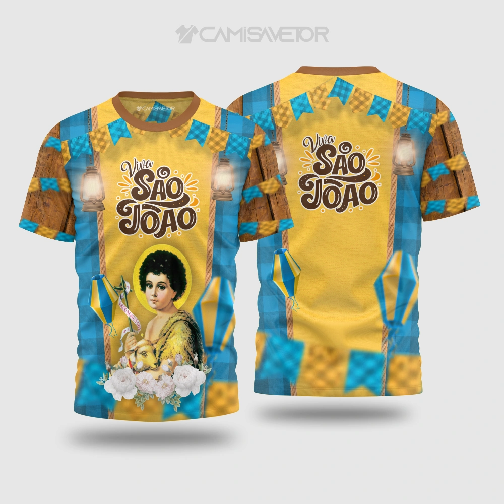 VETOR PREMIUM SÃO JOÃO PARA CAMISETAS | ARTE DIGITAL JUNINA EDITÁVEL