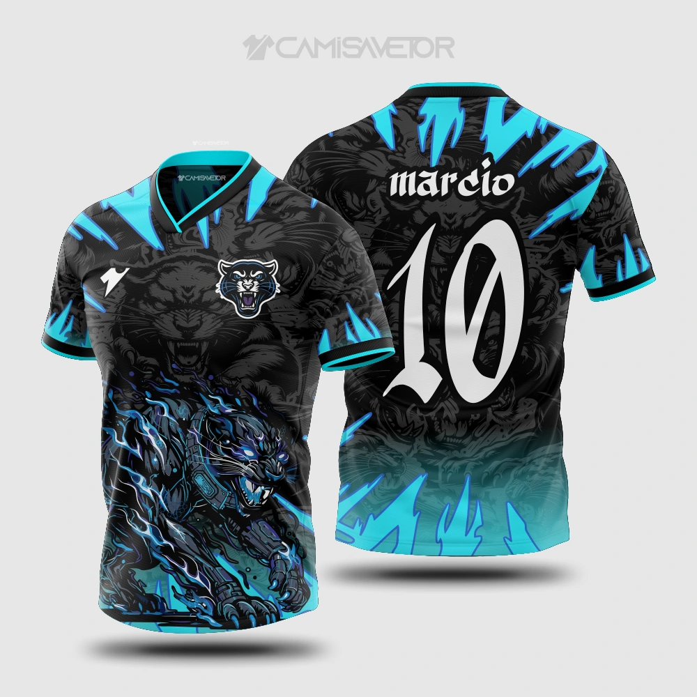VETOR PREMIUM PANTERA INTERCLASSE | ARTE EDITÁVEL PARA CAMISA ESCOLAR