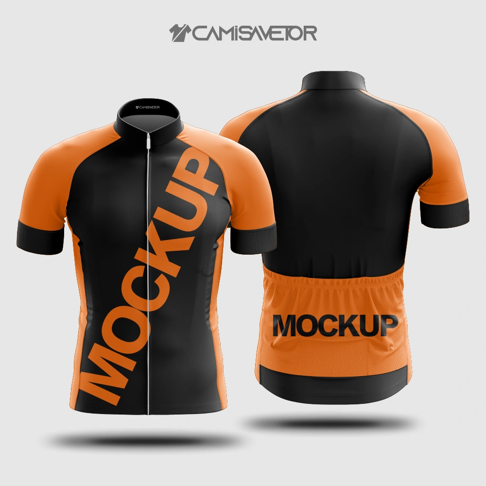 MOCKUP CICLISMO MASCULINO PREMIUM PARA COREL DRAW | MOCKUP EDITÁVEL