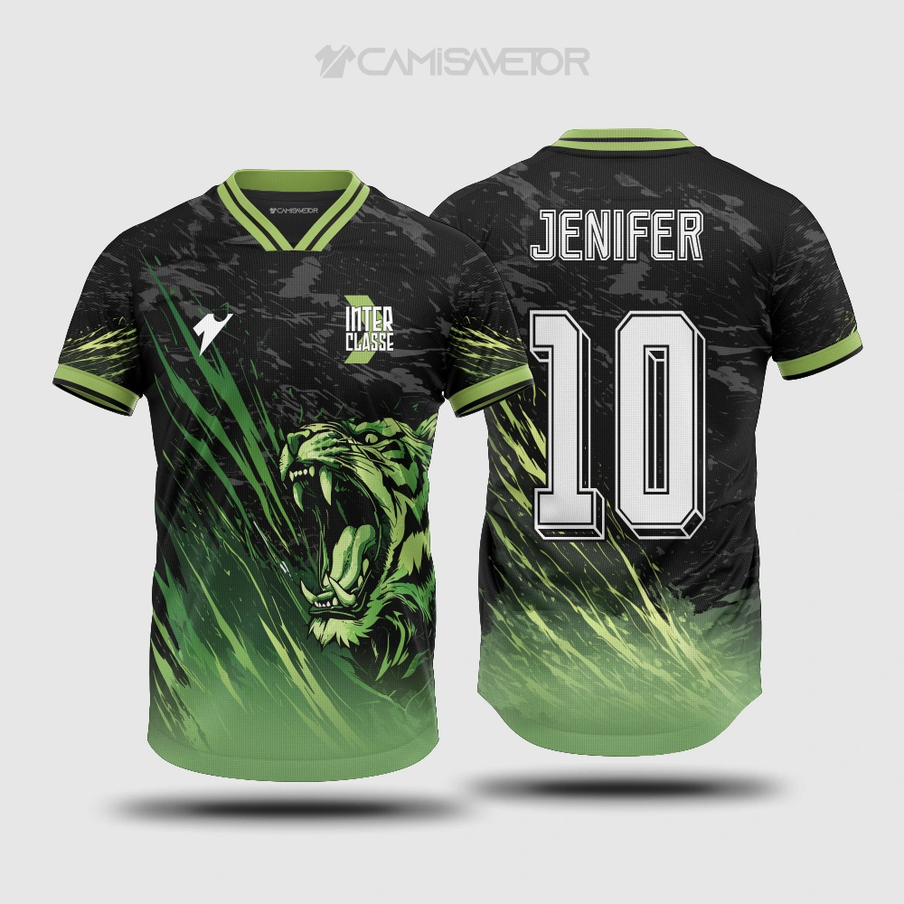 VETOR PREMIUM TIGRE INTERCLASSE - ARTE EDITÁVEL PARA CAMISAS PERSONALIZADAS