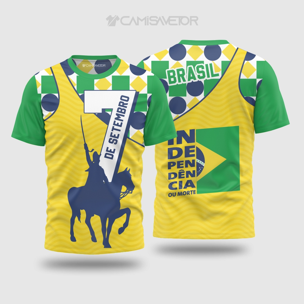 ARTE VETORIAL PREMIUM 7 DE SETEMBRO | ESTAMPA EDITÁVEL PARA CAMISETAS