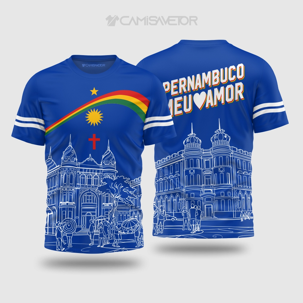 ARTE VETOR PREMIUM PERNAMBUCO | ESTAMPA EDITÁVEL PARA CAMISETAS
