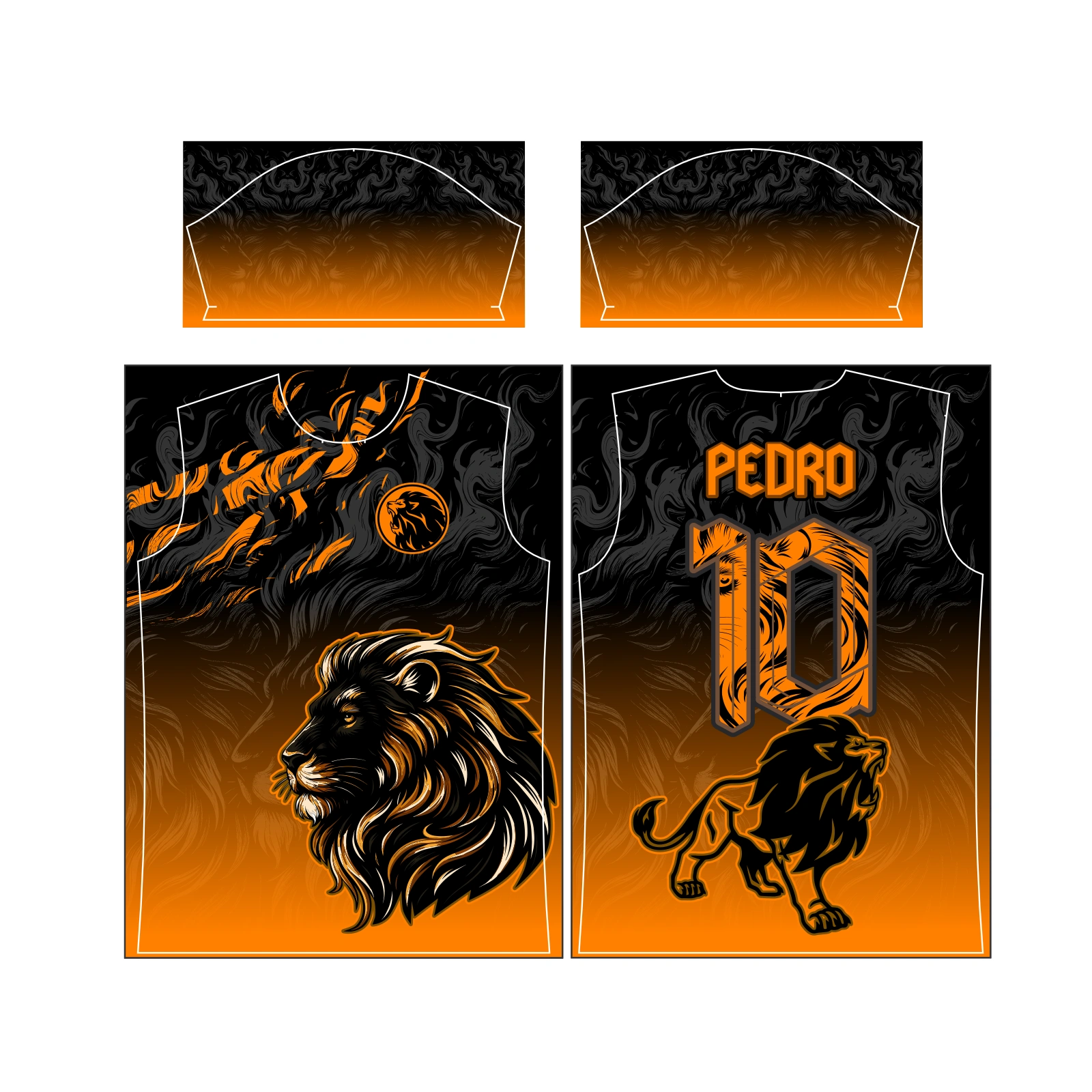 Vetor Estampa Vetor Camisa Interclasse Leão | Arte Editável Coreldraw - Mockup Editável em CDR, PDF, SVG e PNG
