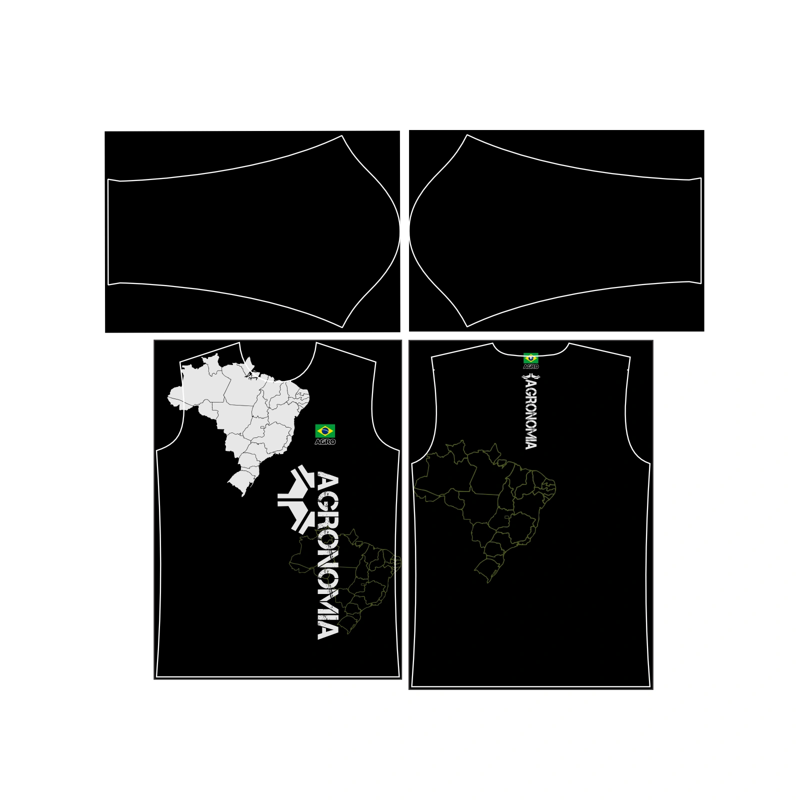 Vetor Estampa Vetor Camisa Agro Agronomia | Arte Editável Coreldraw - Mockup Editável em CDR, PDF, SVG e PNG