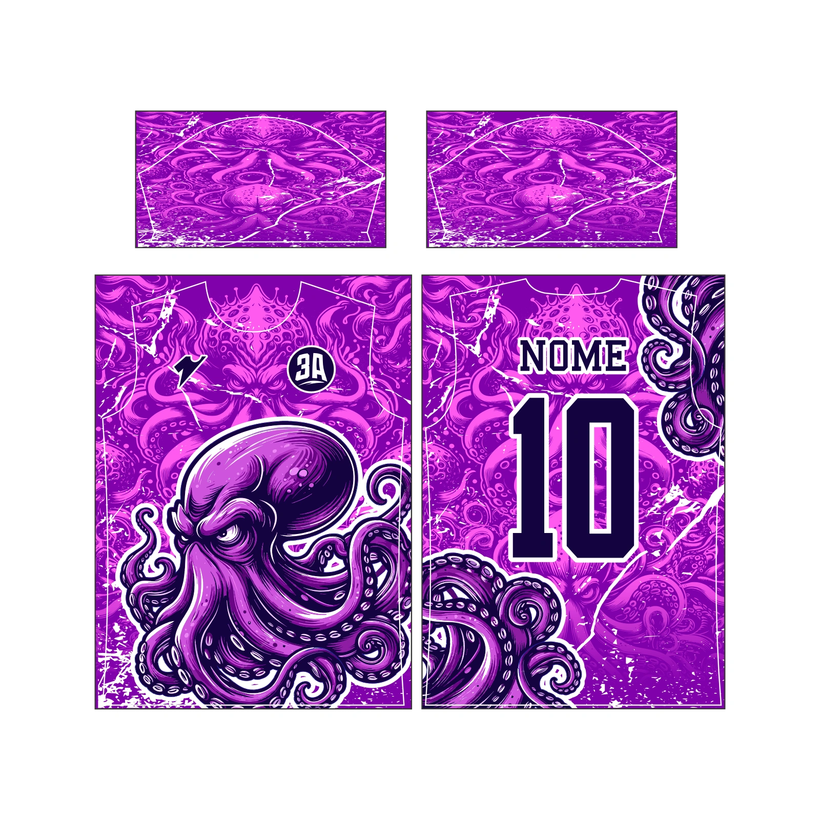 Vetor Estampa Vetor Camisa Interclasse Polvo 2 | Arte Editável Coreldraw - Mockup Editável em CDR, PDF, SVG e PNG