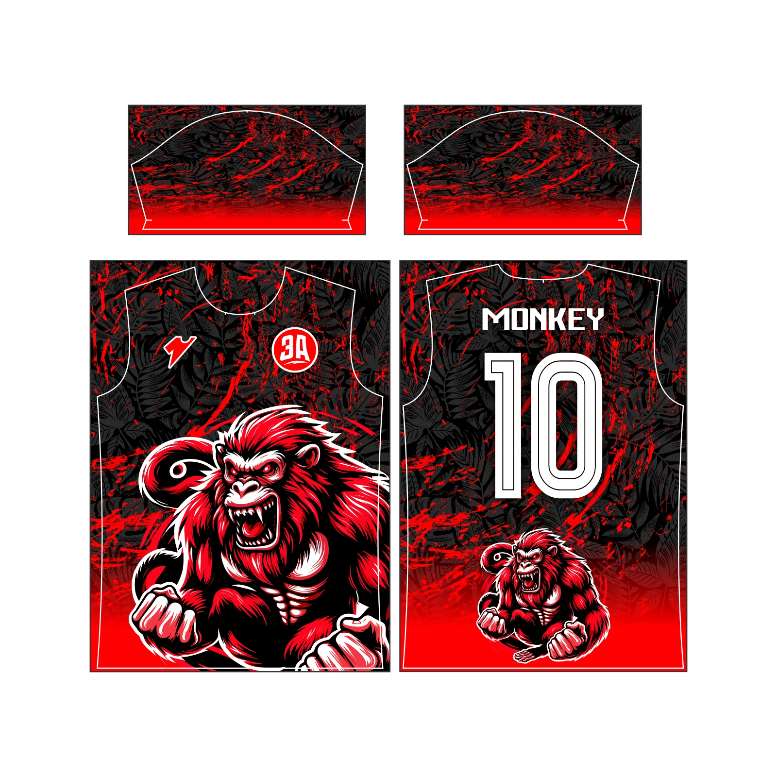 Vetor Estampa Vetor Camisa Interclasse Monkey | Arte Editável Coreldraw - Mockup Editável em CDR, PDF, SVG e PNG