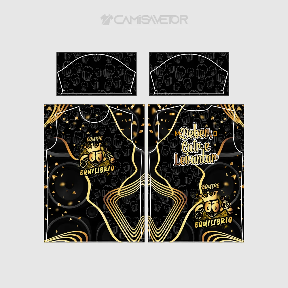 VETOR PREMIUM EDITÁVEL EQUIPE EQUILÍBRIO | ARTE PARA CAMISAS PERSONALIZADAS — imagem 4