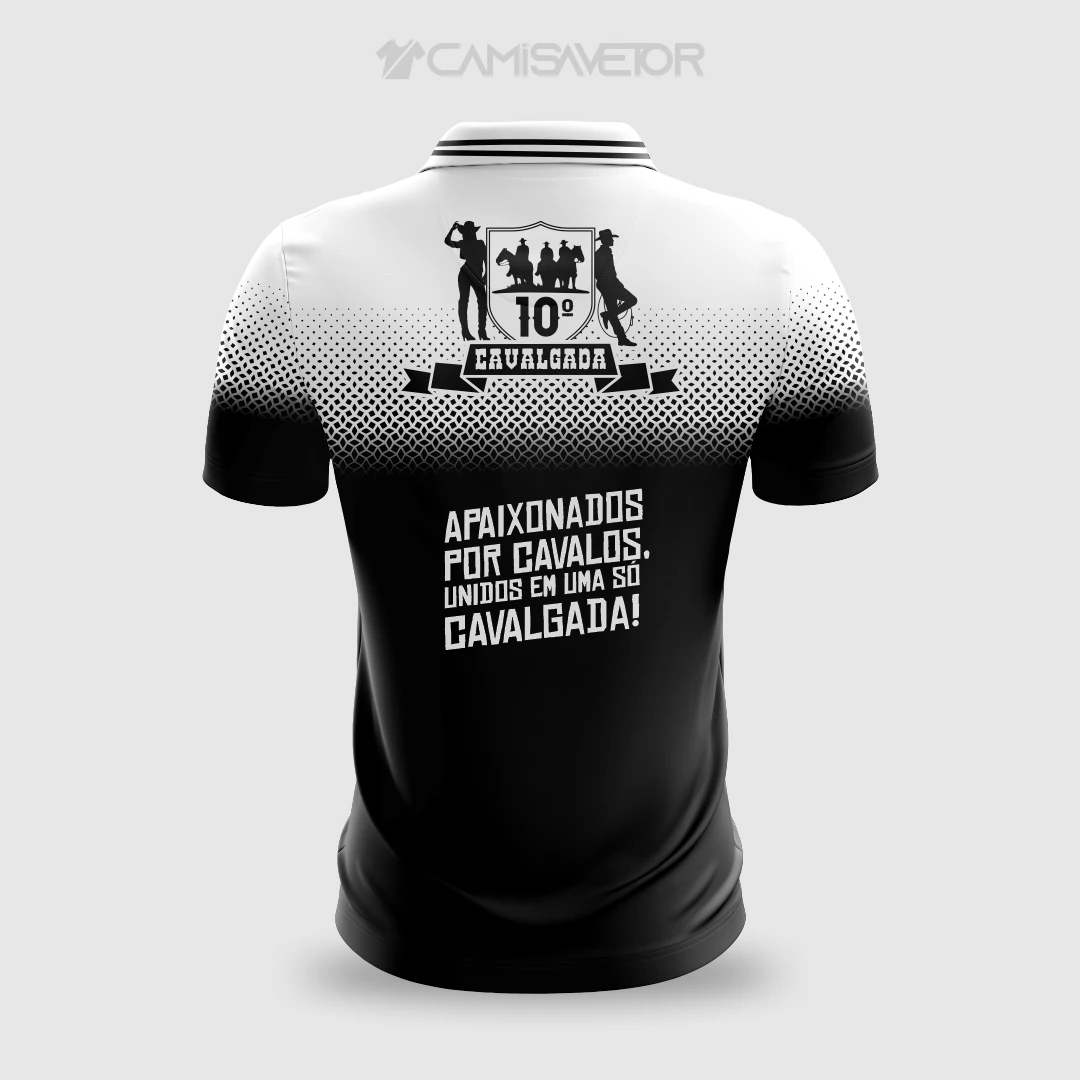 VETOR PREMIUM EDITÁVEL: ARTE PARA CAMISA DA 10ª CAVALGADA — imagem 3
