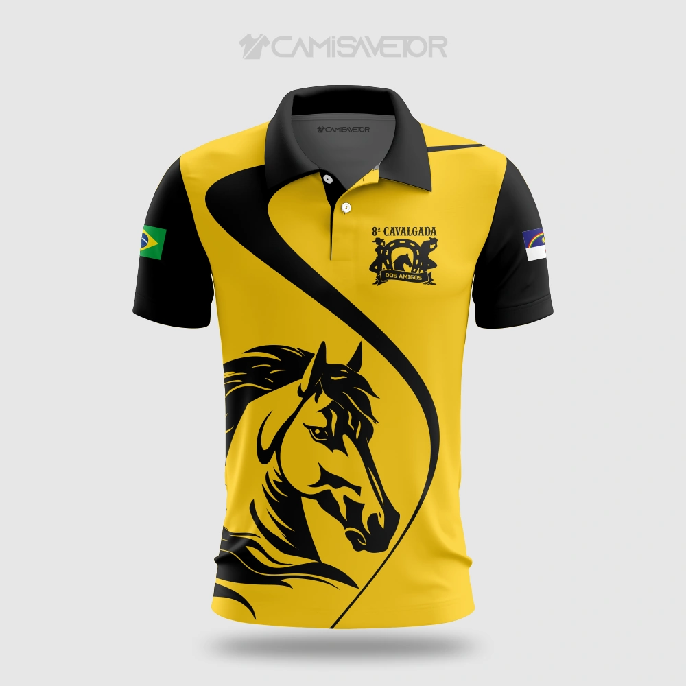 ARTE VETORIAL PREMIUM: ESTAMPA CAMISA 8ª CAVALGADA DOS AMIGOS | VETOR EDITÁVEL EXCLUSIVO — imagem 2