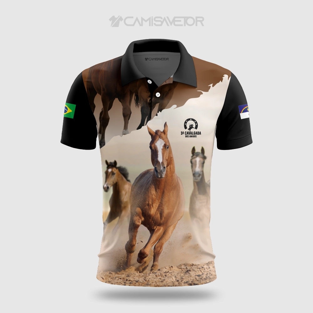 VETOR PREMIUM EDITÁVEL: 3ª CAVALGADA DOS AMIGOS - ESTAMPA PARA CAMISETAS — imagem 2