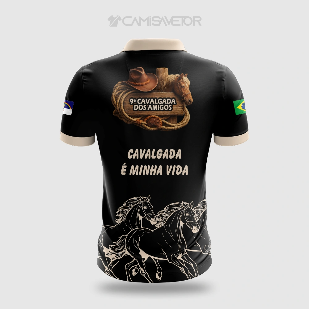 VETOR PREMIUM 9ª CAVALGADA DOS AMIGOS - ARTE ESTAMPA EDITÁVEL — imagem 3