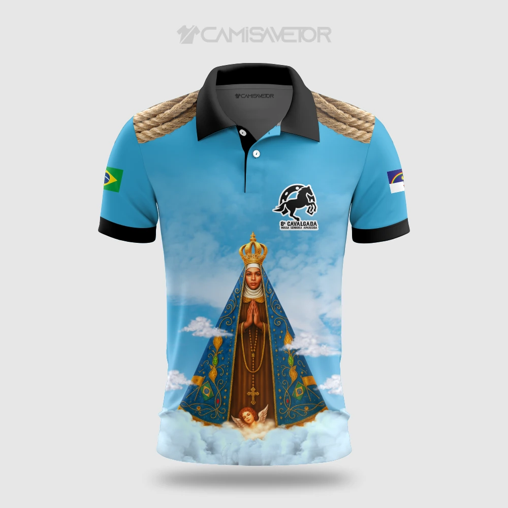 VETOR PREMIUM EDITÁVEL: 8ª CAVALGADA NOSSA SENHORA APARECIDA PARA ESTAMPA — imagem 2