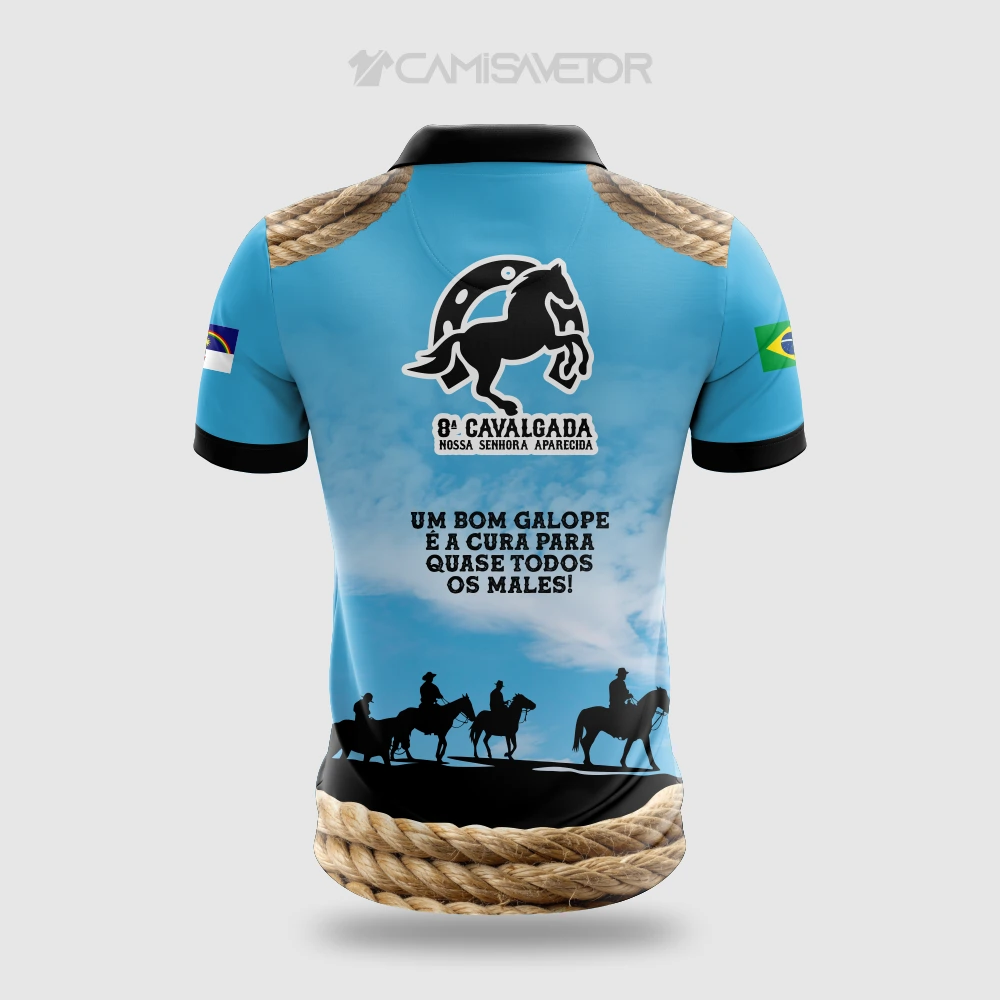 VETOR PREMIUM EDITÁVEL: 8ª CAVALGADA NOSSA SENHORA APARECIDA PARA ESTAMPA — imagem 3