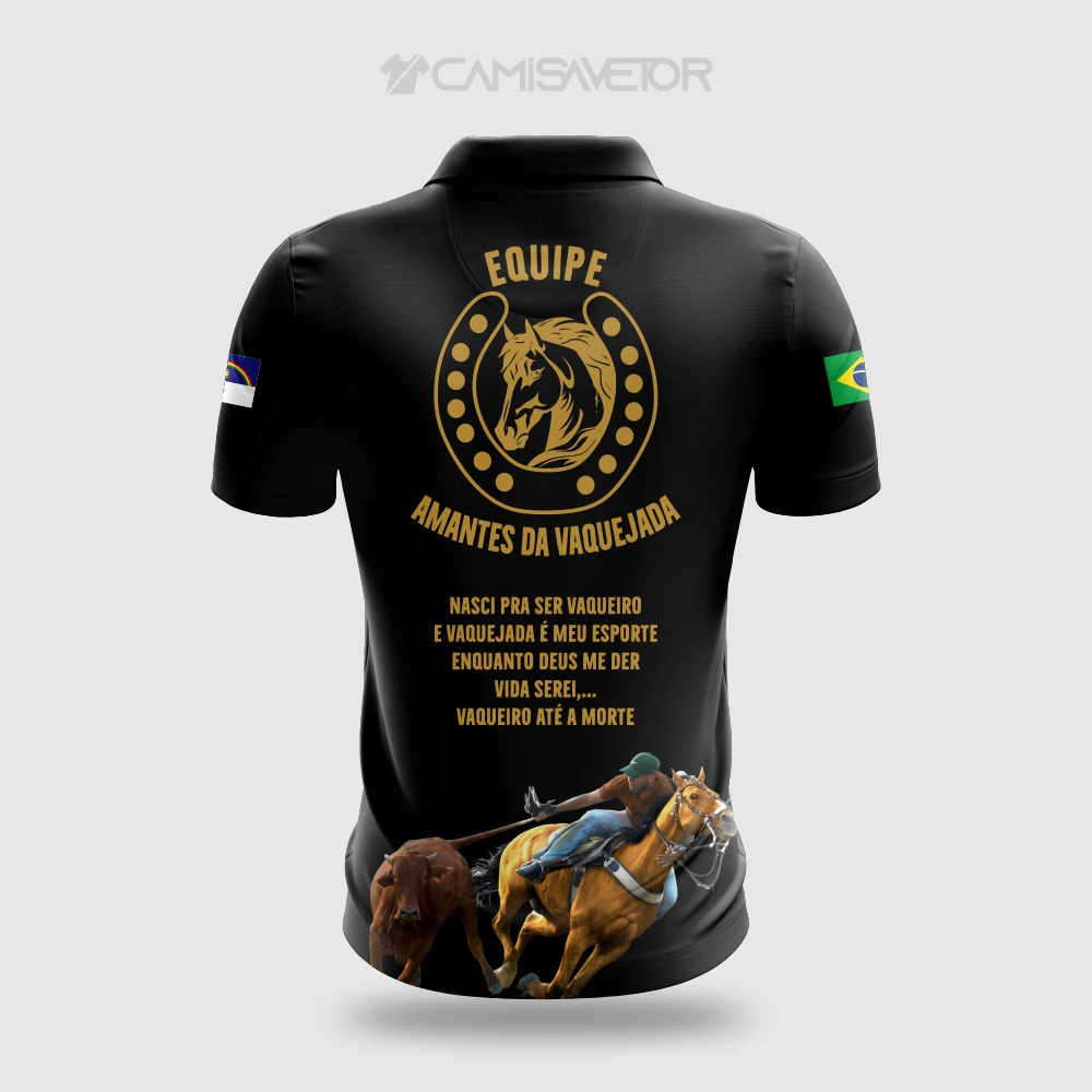 VETOR PREMIUM EDITÁVEL: ARTE EXCLUSIVA EQUIPE AMANTES DA VAQUEJADA — imagem 3