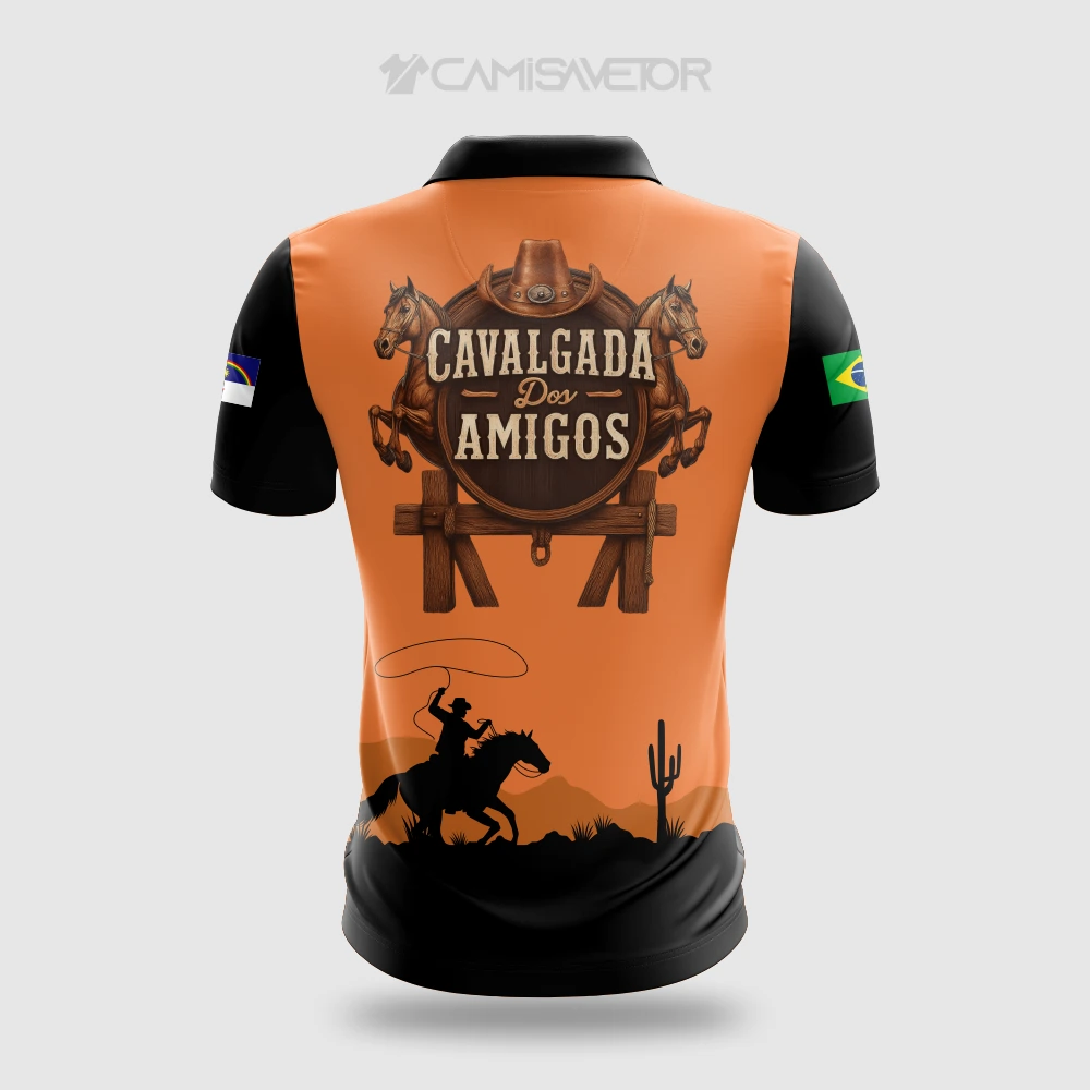 VETOR PREMIUM: ARTE EDITÁVEL DA 4ª CAVALGADA DOS AMIGOS | ESTAMPA EXCLUSIVA — imagem 3