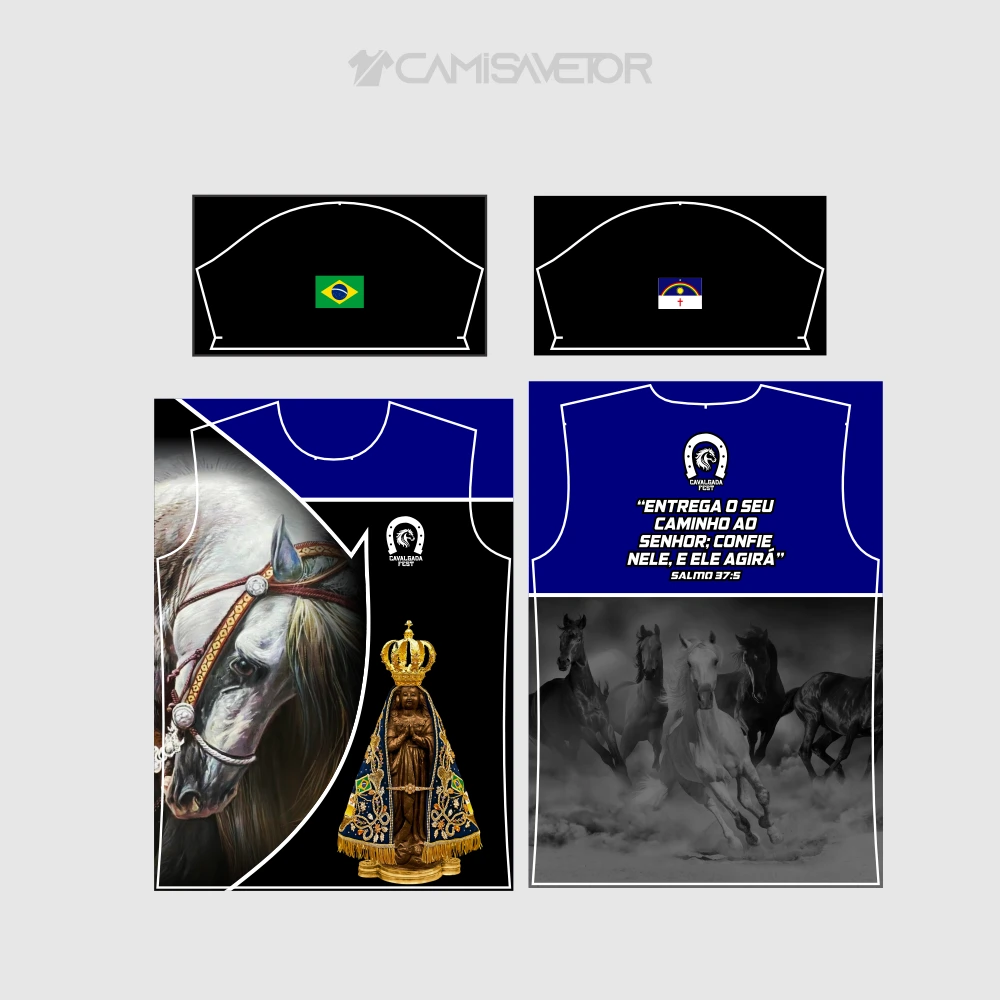 VETOR PREMIUM CAVALGADA FEST EDITÁVEL PARA ESTAMPARIA — imagem 4