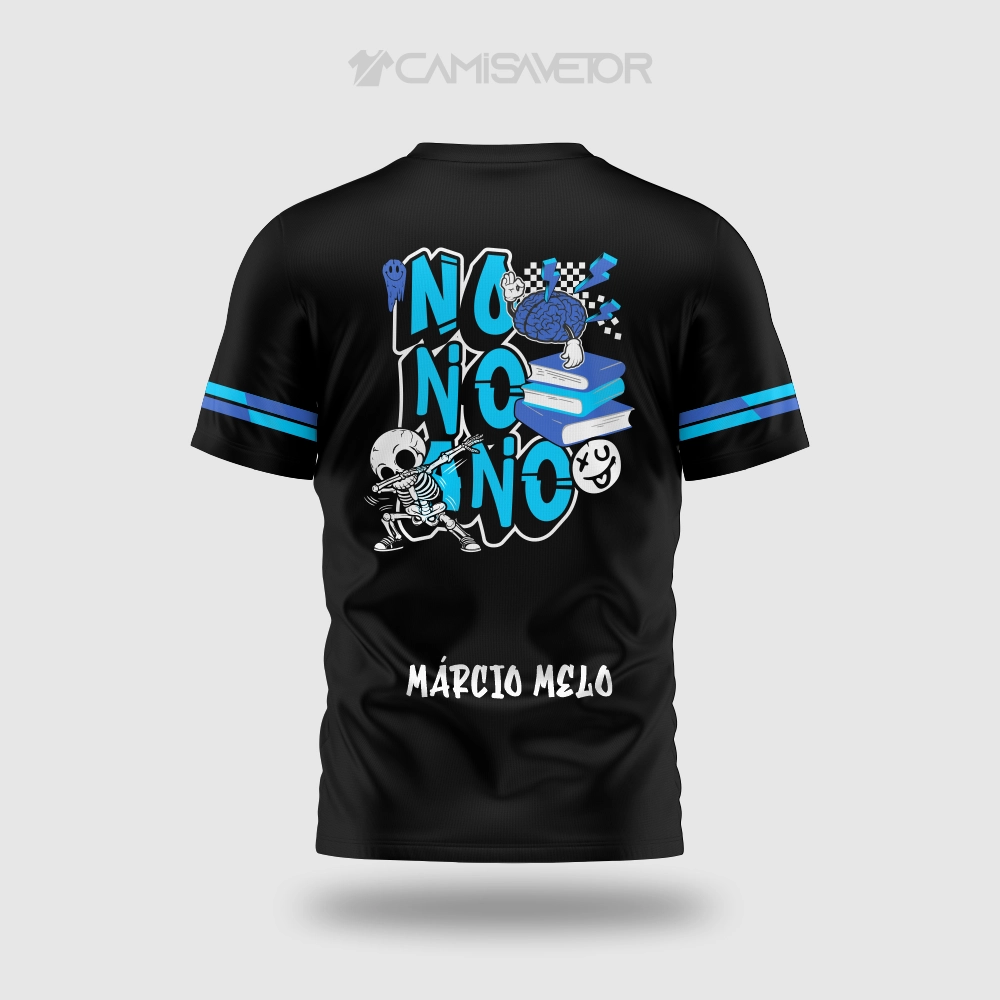 VETOR PREMIUM CAVEIRA NONO ANO EDITÁVEL PARA ESTAMPARIA — imagem 3