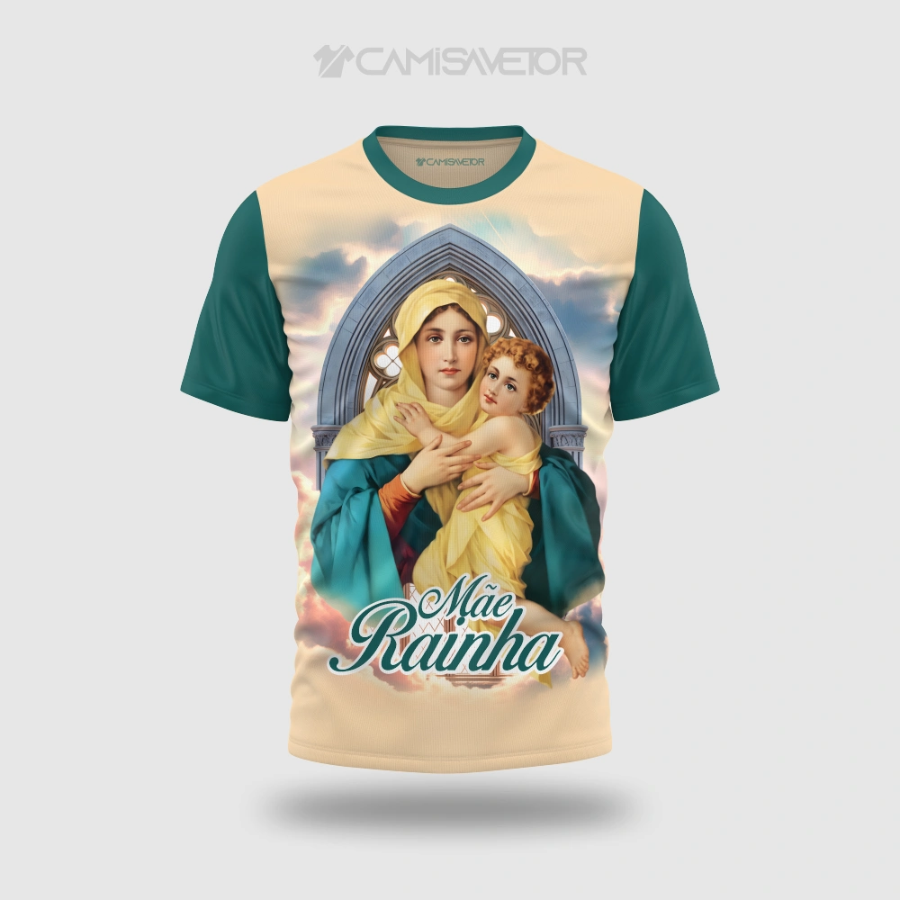 VETOR MÃE RAINHA 2 PREMIUM | ARTE CATÓLICA EDITÁVEL PARA ESTAMPARIA — imagem 2