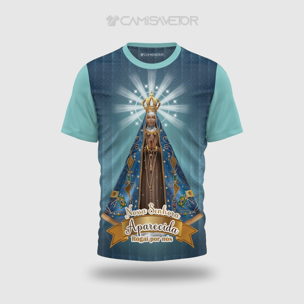VETOR NOSSA SENHORA APARECIDA PREMIUM PARA ESTAMPARIA - DESIGN EDITÁVEL — imagem 2