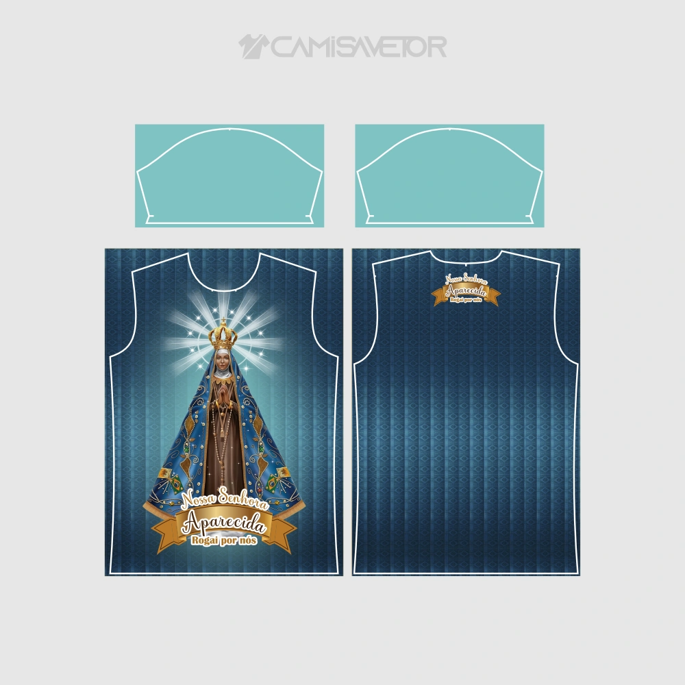 VETOR NOSSA SENHORA APARECIDA PREMIUM PARA ESTAMPARIA - DESIGN EDITÁVEL — imagem 4