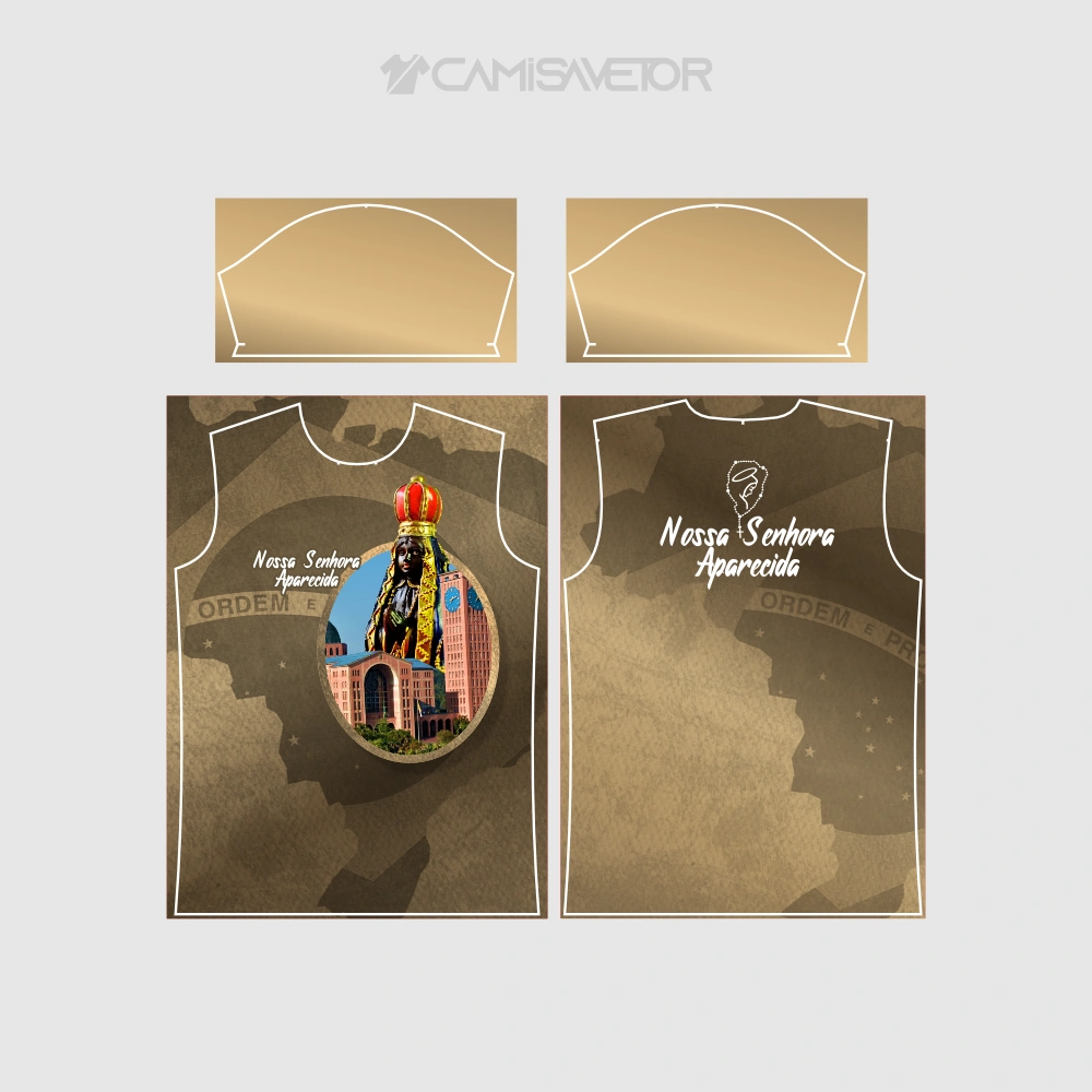 VETOR NOSSA SENHORA APARECIDA 2 PREMIUM | ARTE CATÓLICA EDITÁVEL PARA ESTAMPARIA — imagem 4