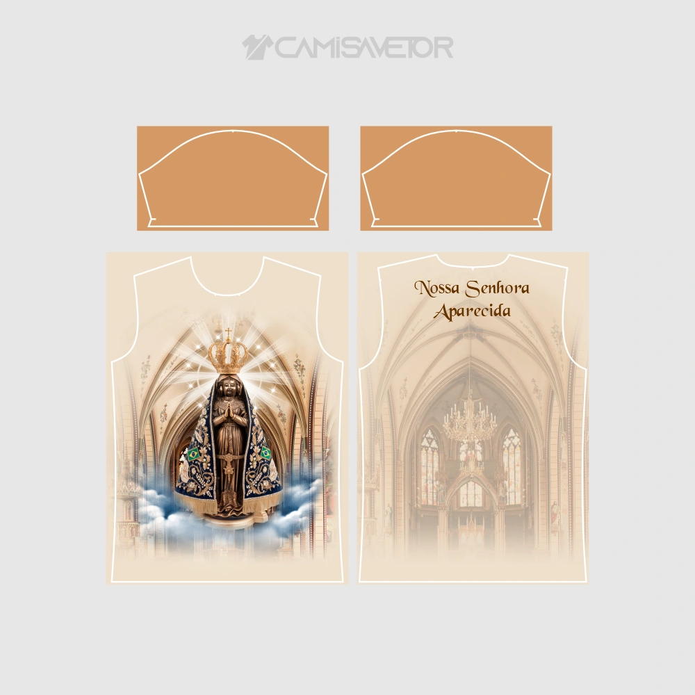 VETOR NOSSA SENHORA APARECIDA PREMIUM | ARTE EDITÁVEL PARA ESTAMPARIA DIGITAL — imagem 4