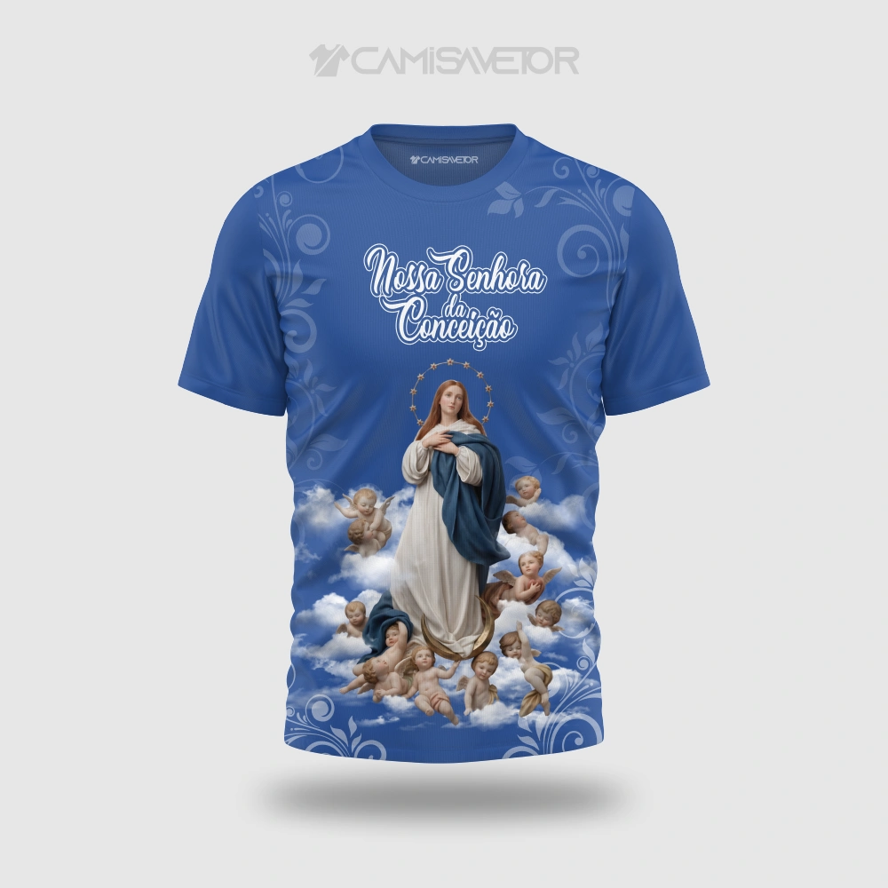 VETOR NOSSA SENHORA DA CONCEIÇÃO PREMIUM PARA ESTAMPARIA | ARTE CATÓLICA EDITÁVEL — imagem 2