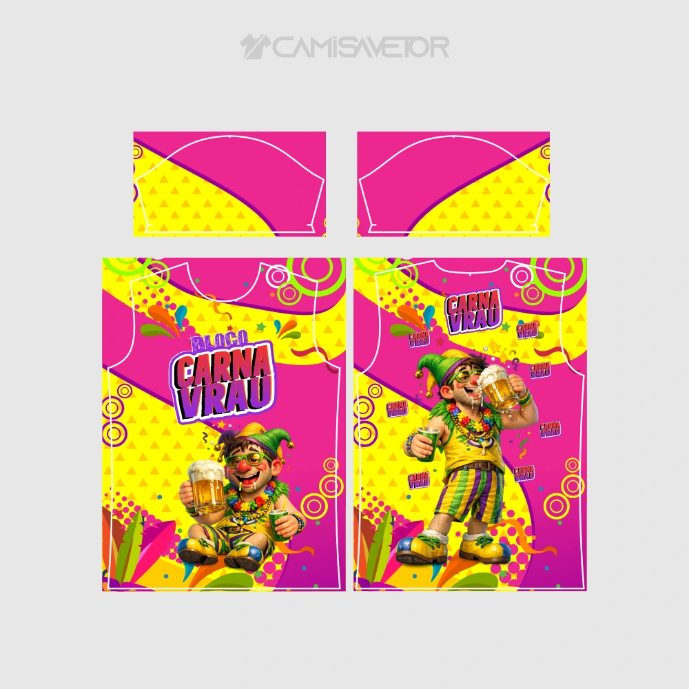 VETOR PREMIUM BLOCO CARNAVALESCO CATÓLICO | ARTE EDITÁVEL PARA ESTAMPA | COLEÇÃO 3 — imagem 3
