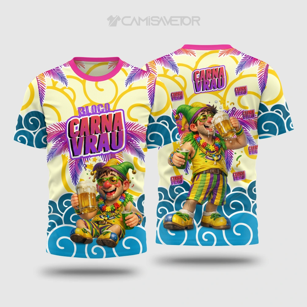 VETOR PREMIUM BLOCO CARNAVALESCO 6 | ARTE EDITÁVEL PARA ESTAMPARIA — imagem 2
