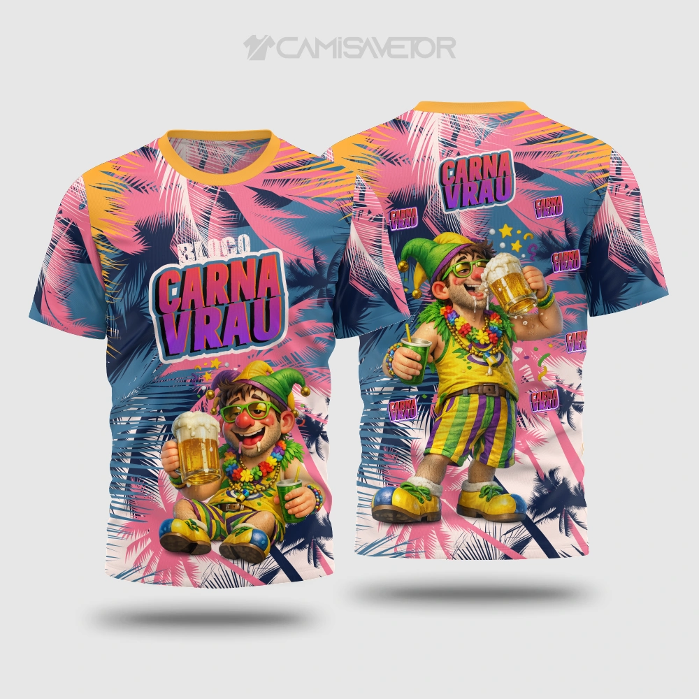 VETOR PREMIUM BLOCO CARNAVALESCO 8 | ARTE EDITÁVEL PARA ESTAMPARIA — imagem 2