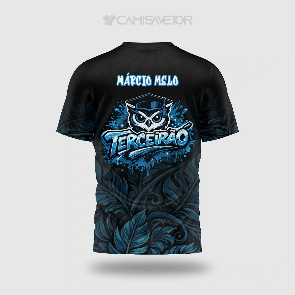VETOR PREMIUM CORUJA TERCEIRÃO | ARTE EDITÁVEL PARA ESTAMPA DE FORMATURA — imagem 3