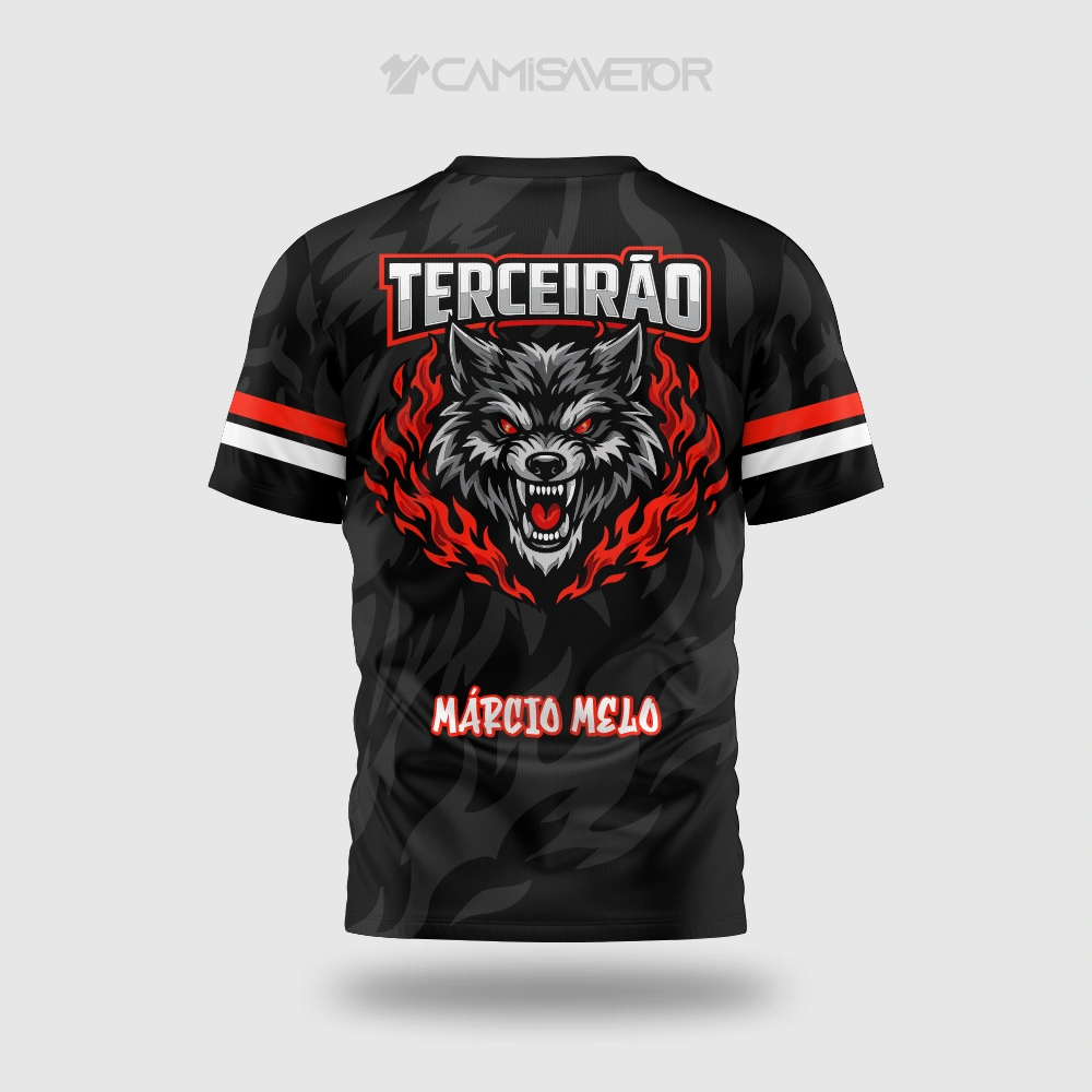 VETOR TERCEIRÃO LOBO PREMIUM | ARTE EDITÁVEL PARA ESTAMPA DE FORMATURA — imagem 3