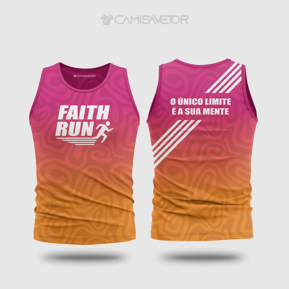 VETOR PREMIUM EDITÁVEL: ARTE FAITH RUN PARA ESTAMPARIA DE CORRIDA DE RUA — imagem 2