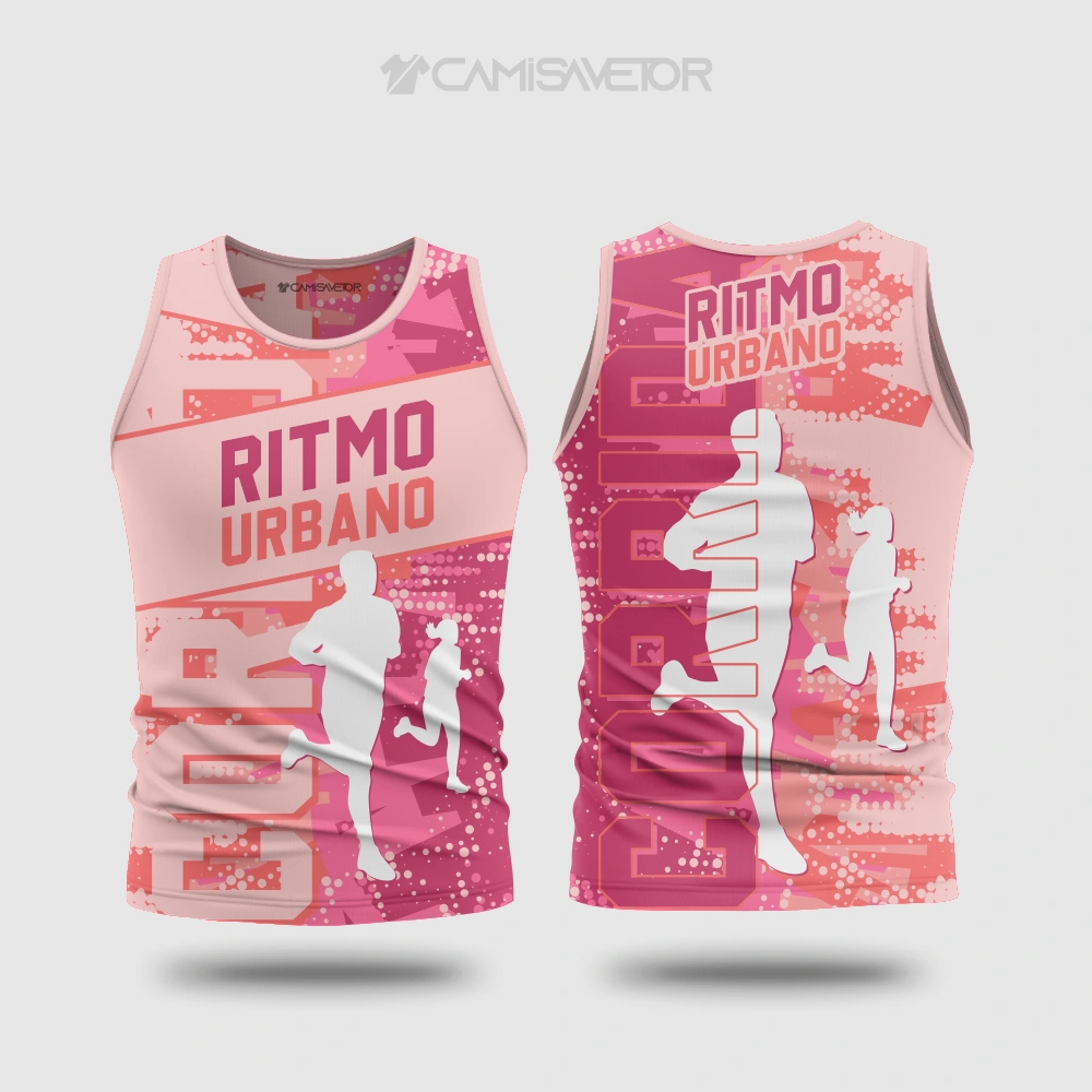 VETOR PREMIUM 'RITMO URBANO' PARA CAMISA DE CORRIDA | ESTAMPA ESPORTIVA EDITÁVEL — imagem 2