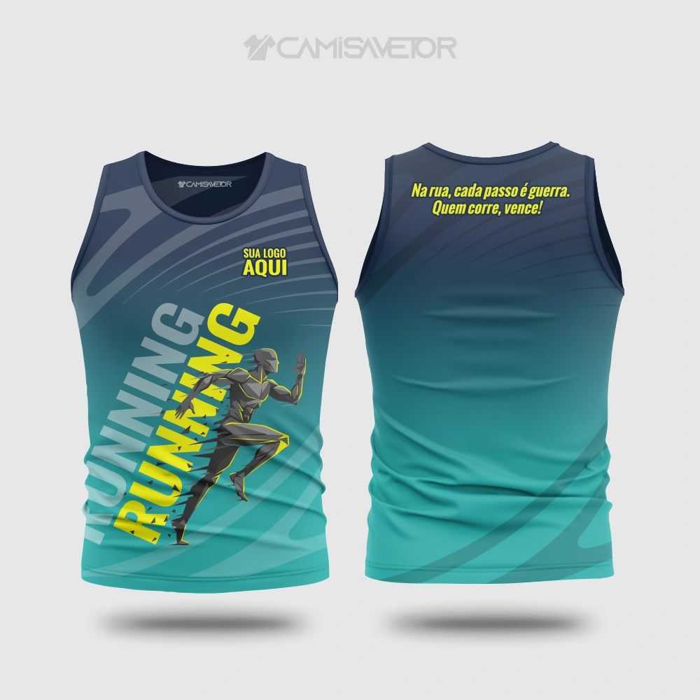 VETOR PREMIUM CORRIDA DE RUA | ESTAMPA CAMISA RUNNING EDITÁVEL — imagem 2
