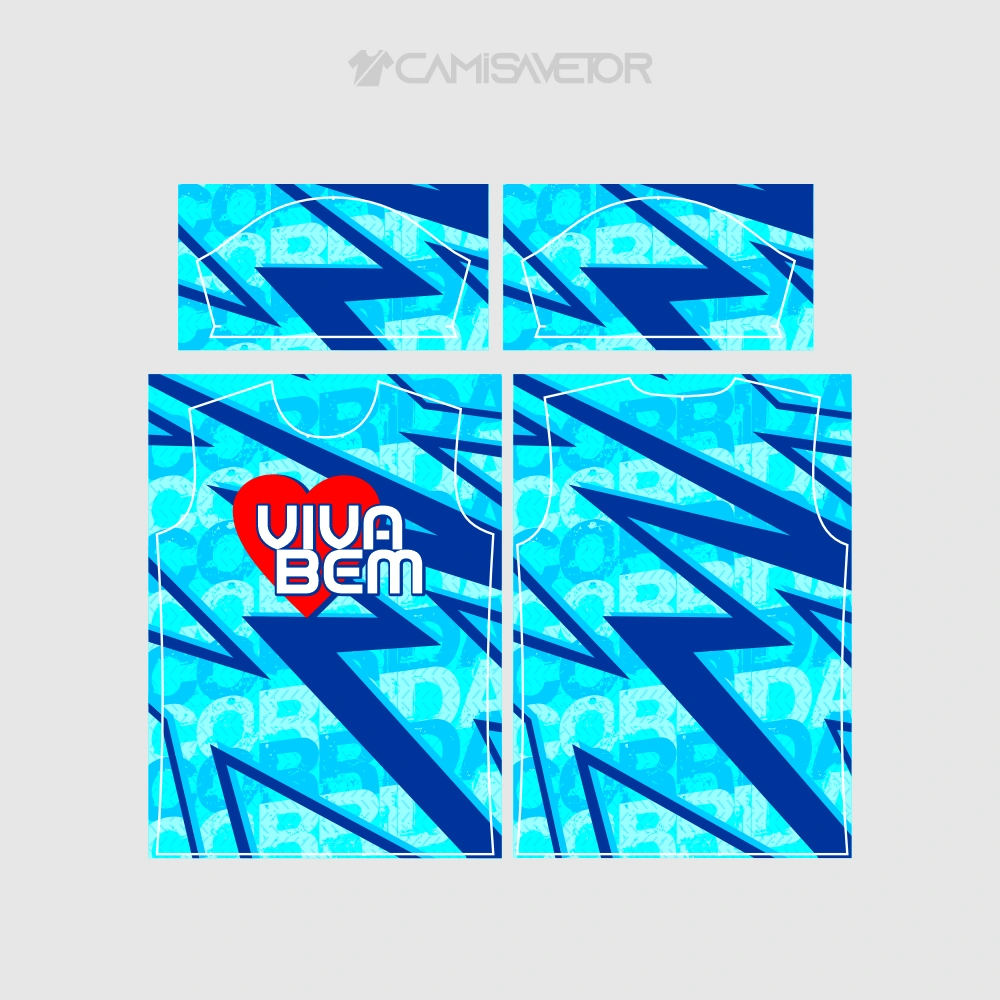 VETOR PREMIUM CORRIDA 'VIVA BEM' | ARTE EDITÁVEL PARA ESTAMPARIA — imagem 3