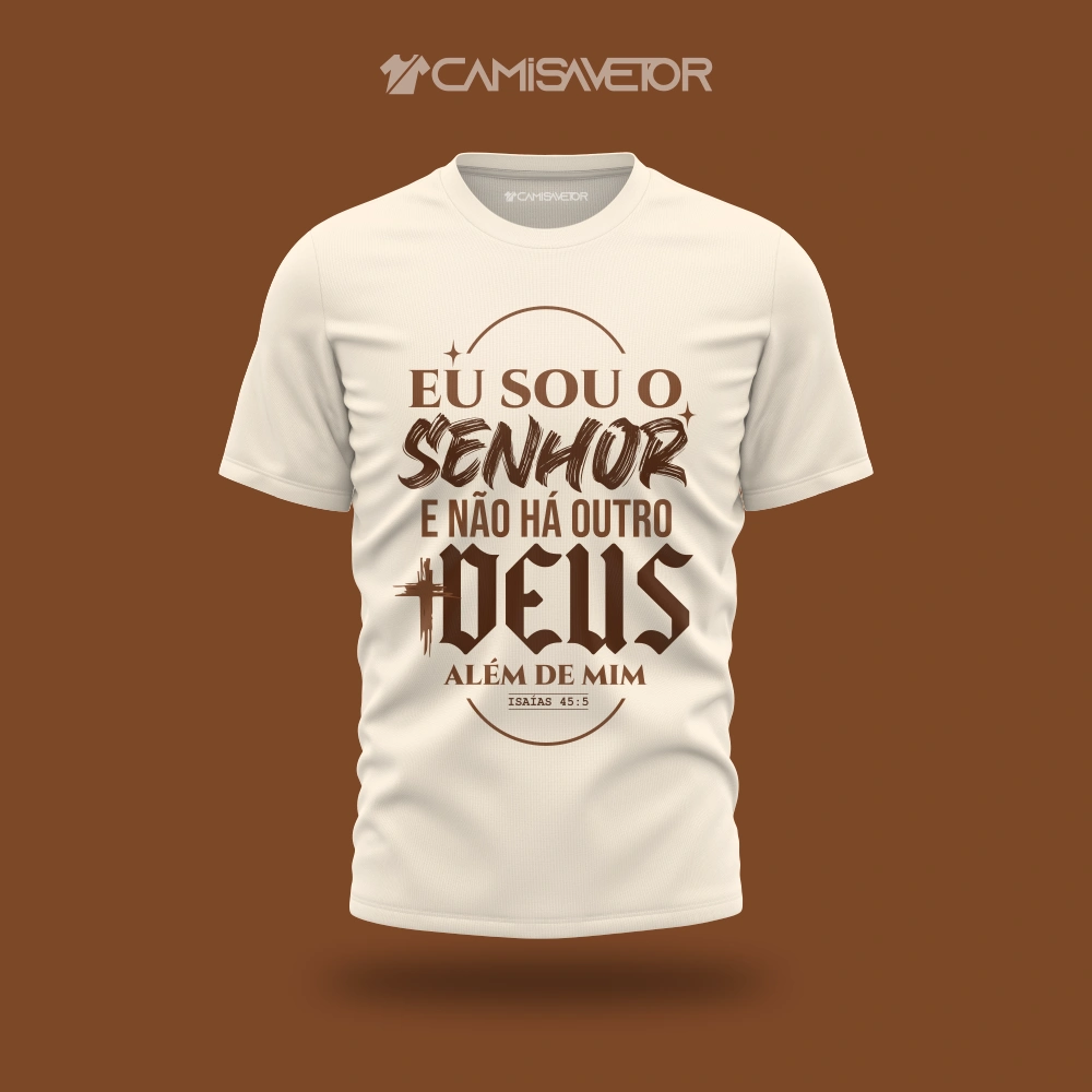 ESTAMPA CAMISETA CRISTÃ ISAÍAS 45-5 VETOR PREMIUM EDITÁVEL — imagem 2