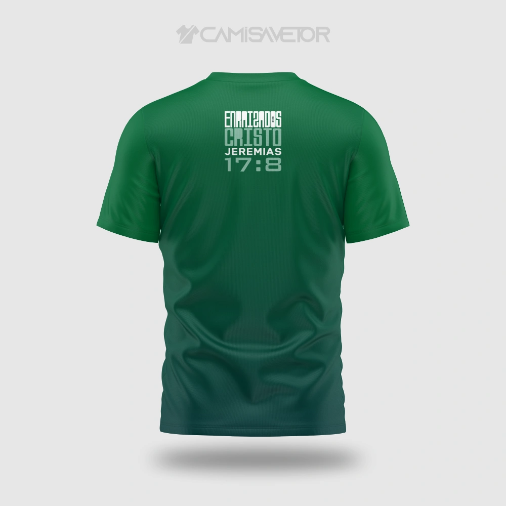 ARTE VETOR PREMIUM CAMISA CRISTÃ JEREMIAS 17-8 | ESTAMPA EDITÁVEL — imagem 3