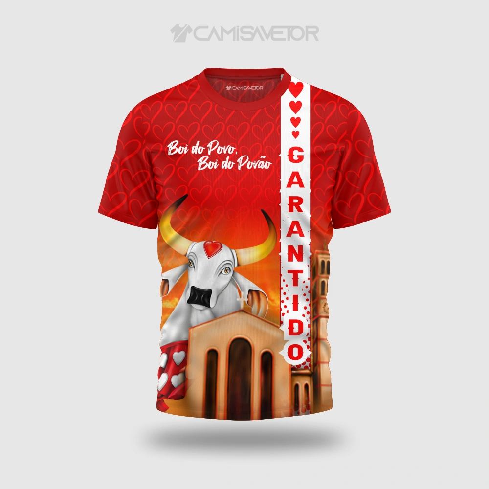 DESIGN VETORIAL BOI GARANTIDO PREMIUM - ESTAMPA FOLCLÓRICA EDITÁVEL PARA CAMISAS — imagem 2